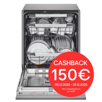 Foto frontale lavastoviglie DB475TXS con cashback